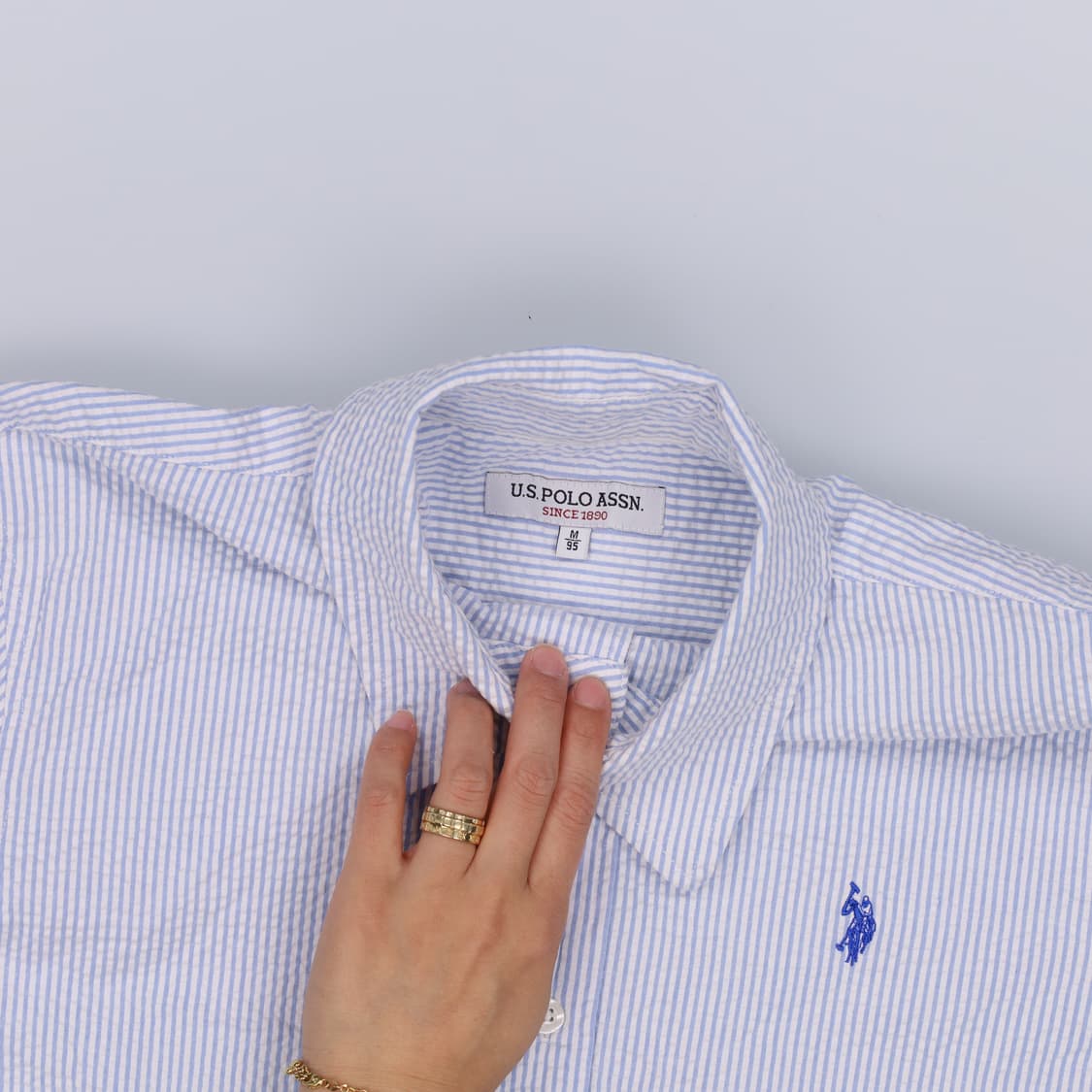 M US폴로 스트라이프 반팔셔츠 0420H1 상품이미지4