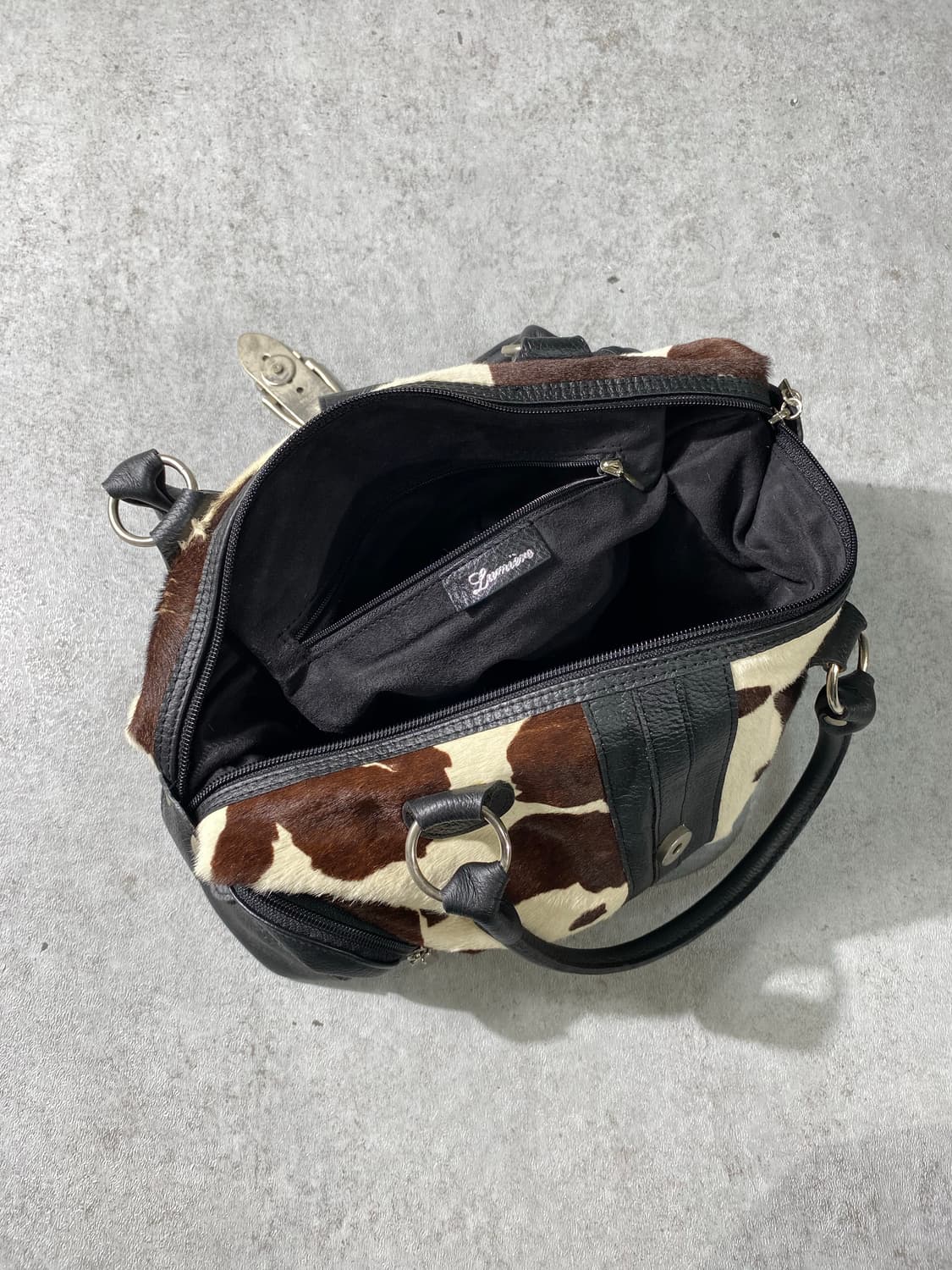 [34*21] Vintage 빈티지 송치 레더 핸드백 상품이미지5