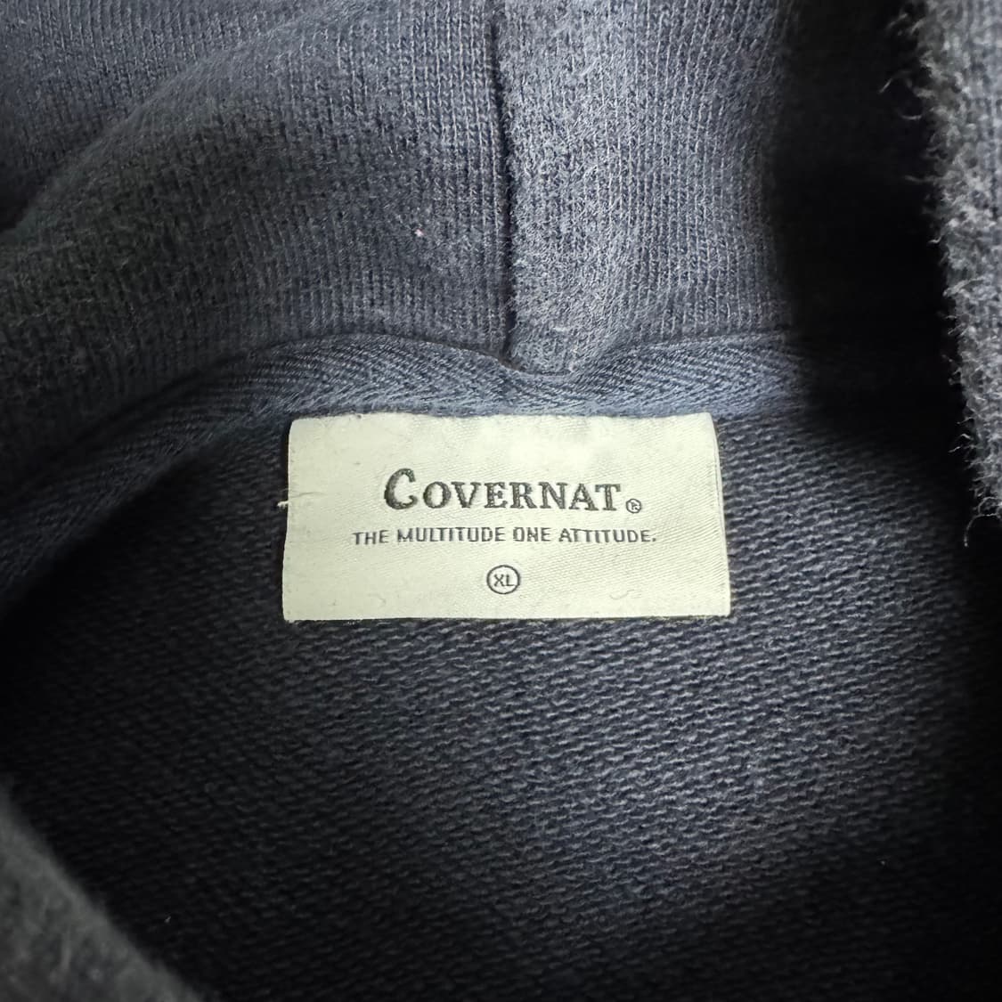 커버낫 C 로고 후드티 네이비 XL 상품이미지5