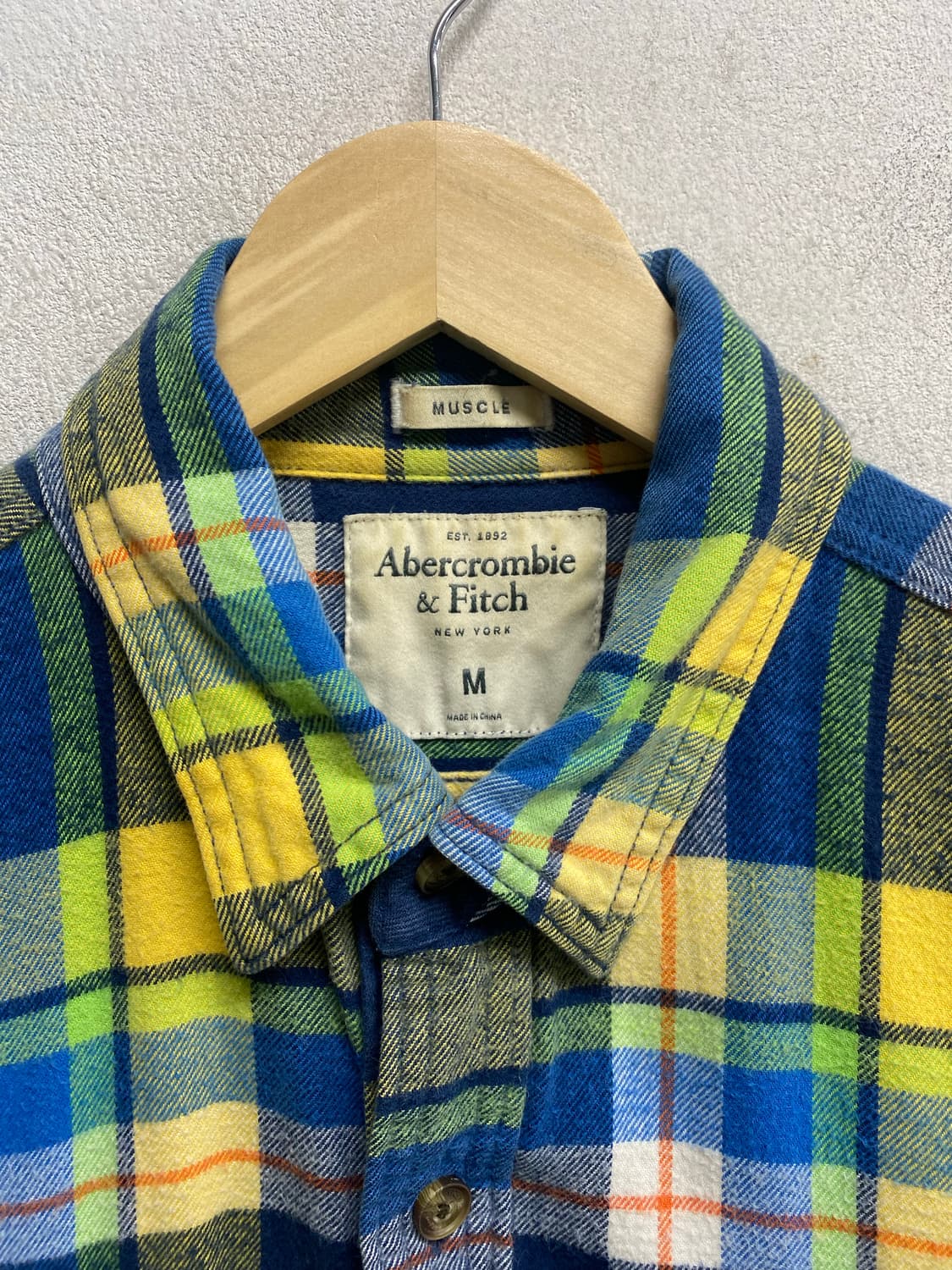 아베크롬비 앤 피치 체크 셔츠 M 상품이미지5