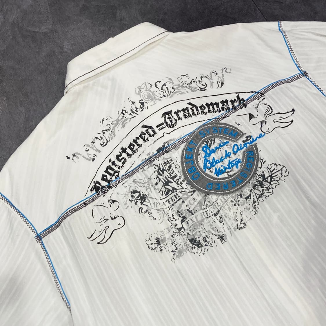 [IM] vtg 웨스턴 프린팅 셔츠 화이트 상품이미지10