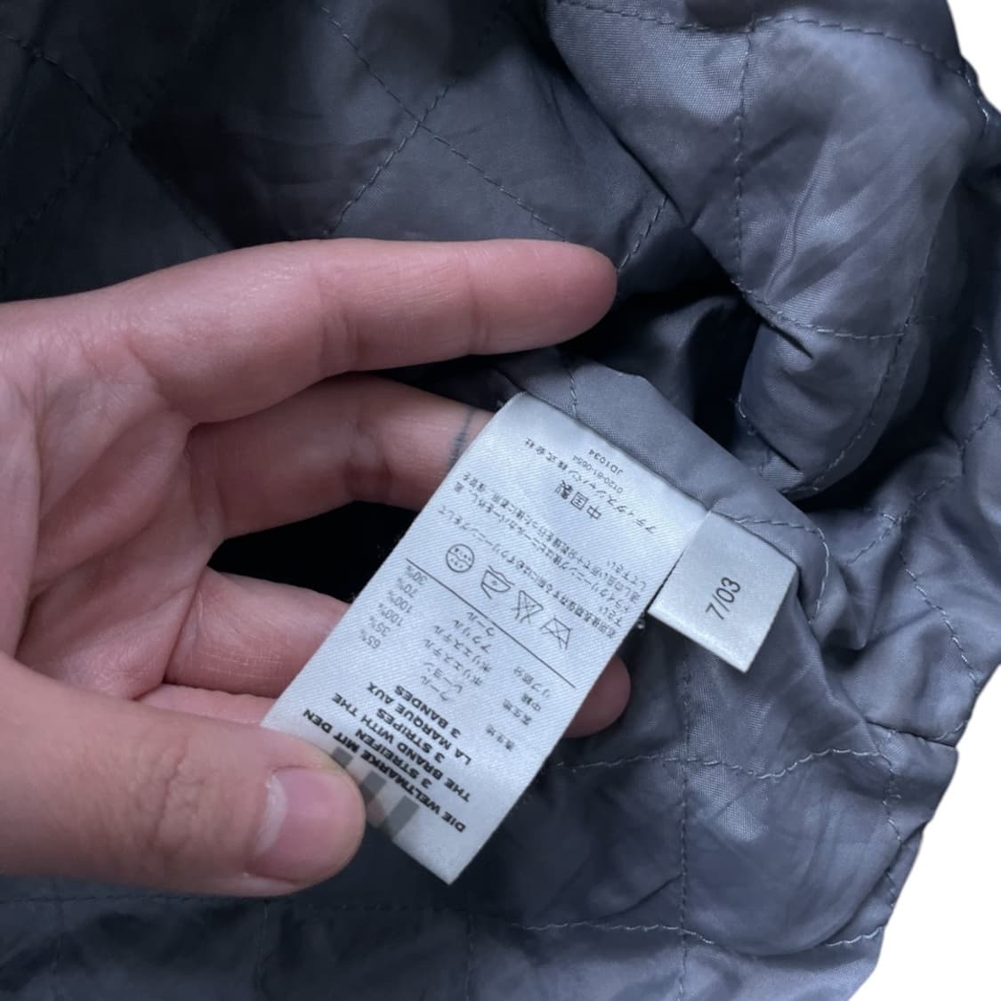 아디다스 올드스쿨 누빔 울자켓  상품이미지5