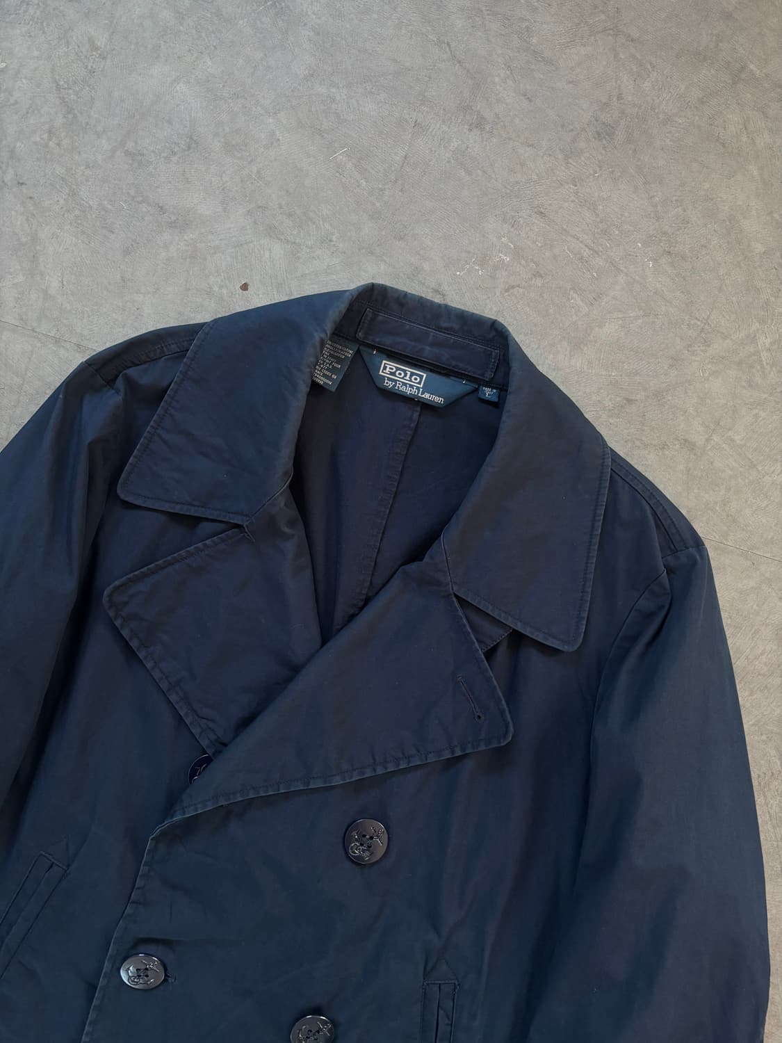 Polo 폴로 랄프로렌 네이비 더블 브레스트 피코트  상품이미지2