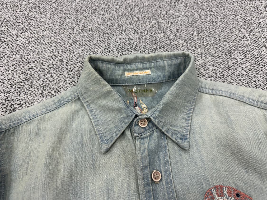 MOTHER USA 자수 데님셔츠 상품이미지4