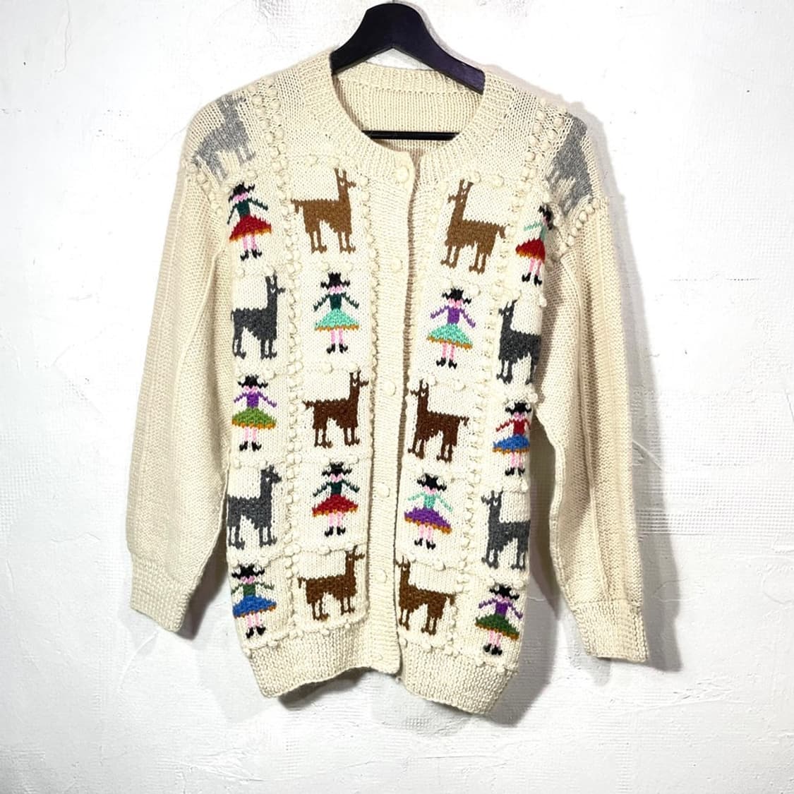 빈티지 키치 자수 방울 가디건 상품이미지2