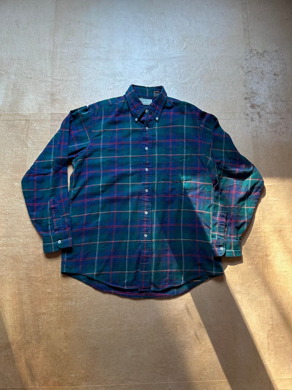 90s 엘엘빈 플란넬 체크 셔츠 Made in USA 상품이미지1