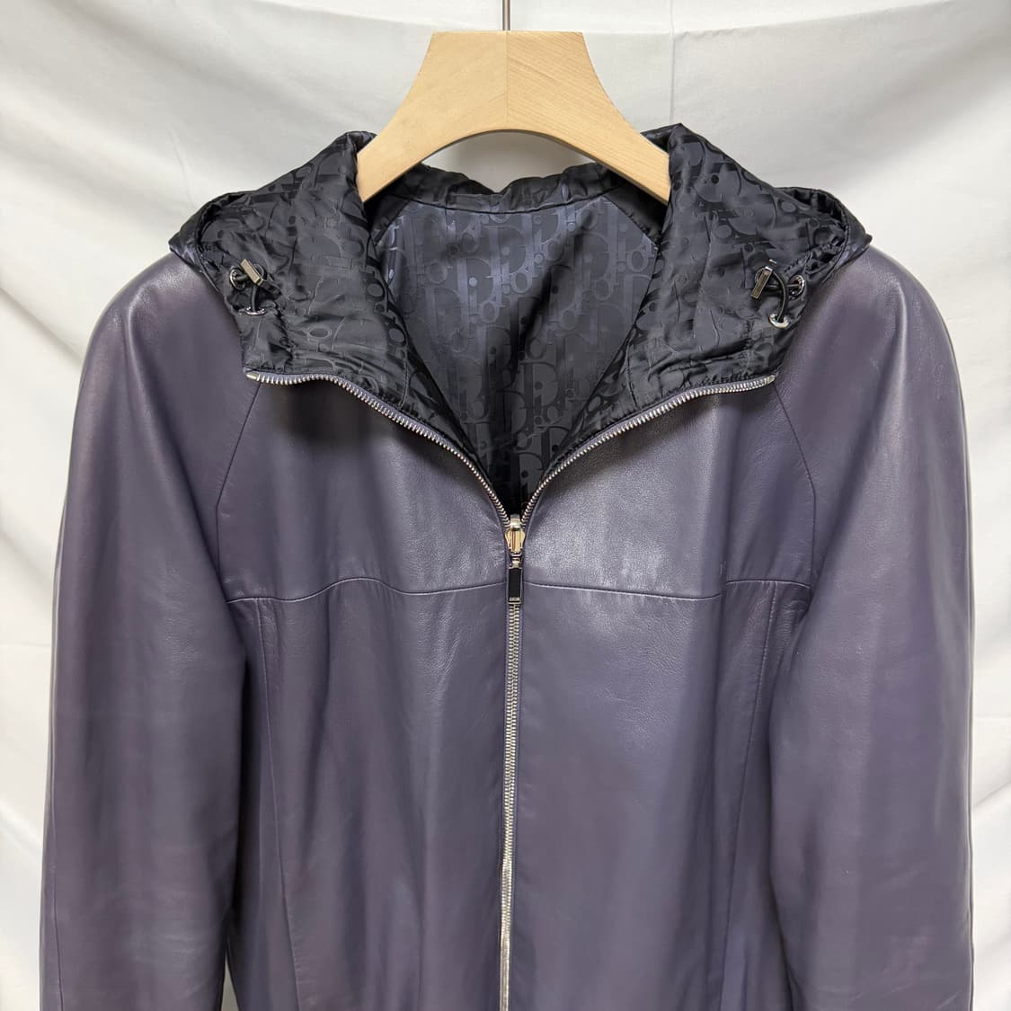 [S+급/48] 디올 오블리크 리버서블 블루종 후드 자켓 상품이미지6