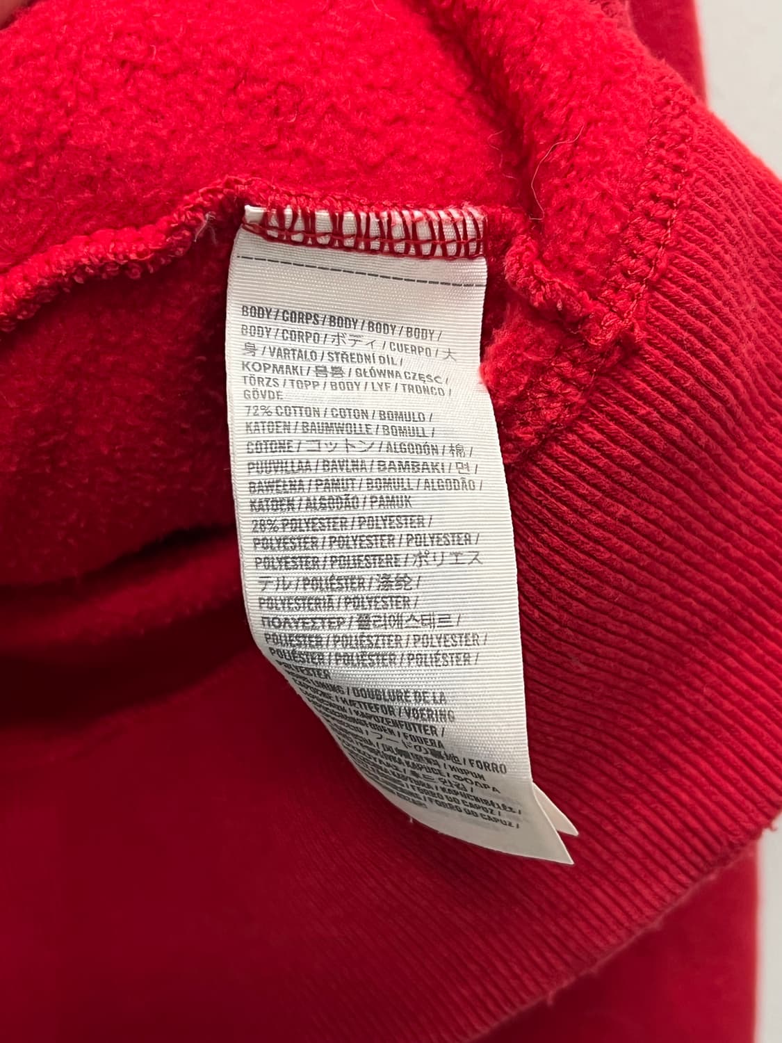 홀리스터 패치로고 후드집업 레드 상품이미지6