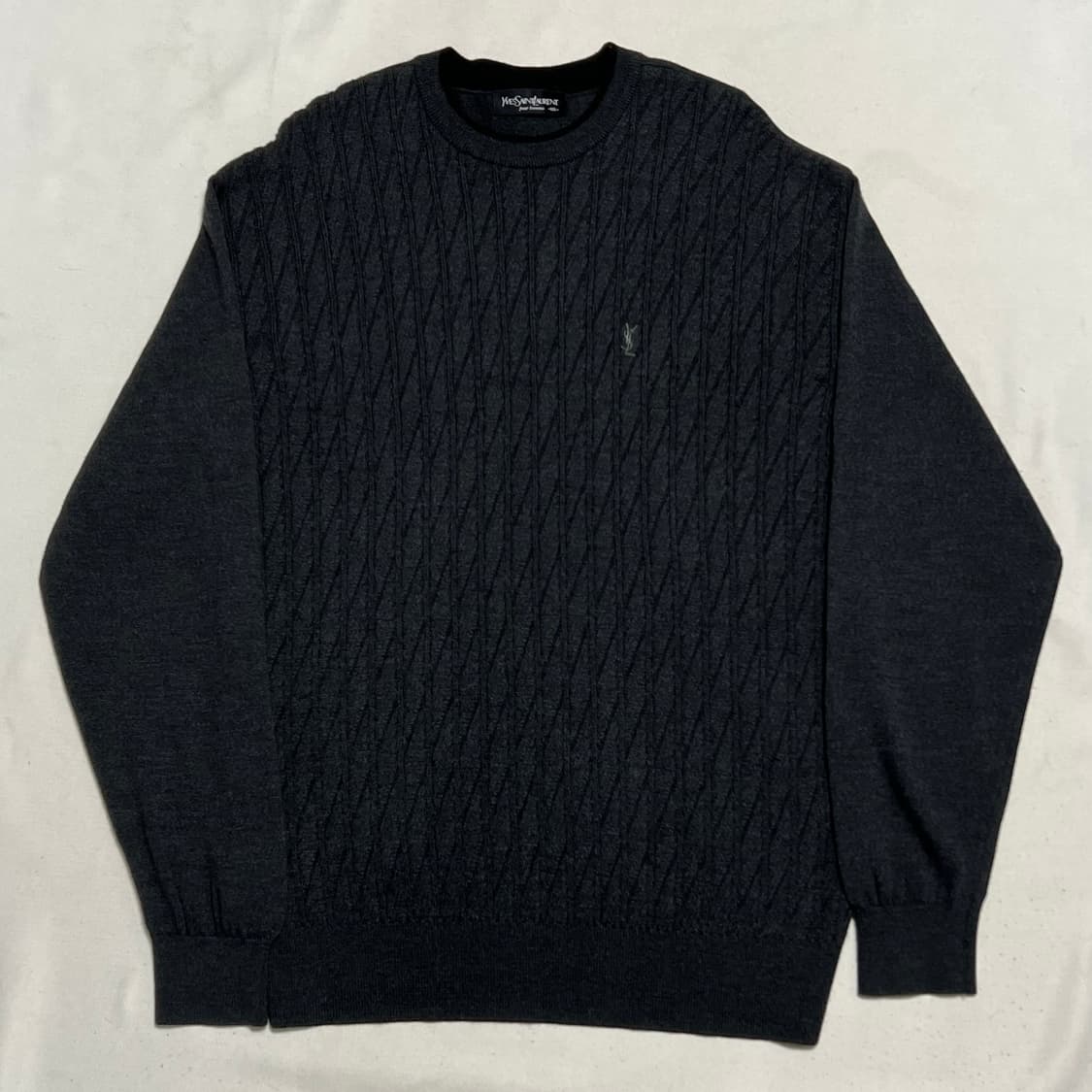 105 입생로랑 차콜 울 니트 상품이미지2