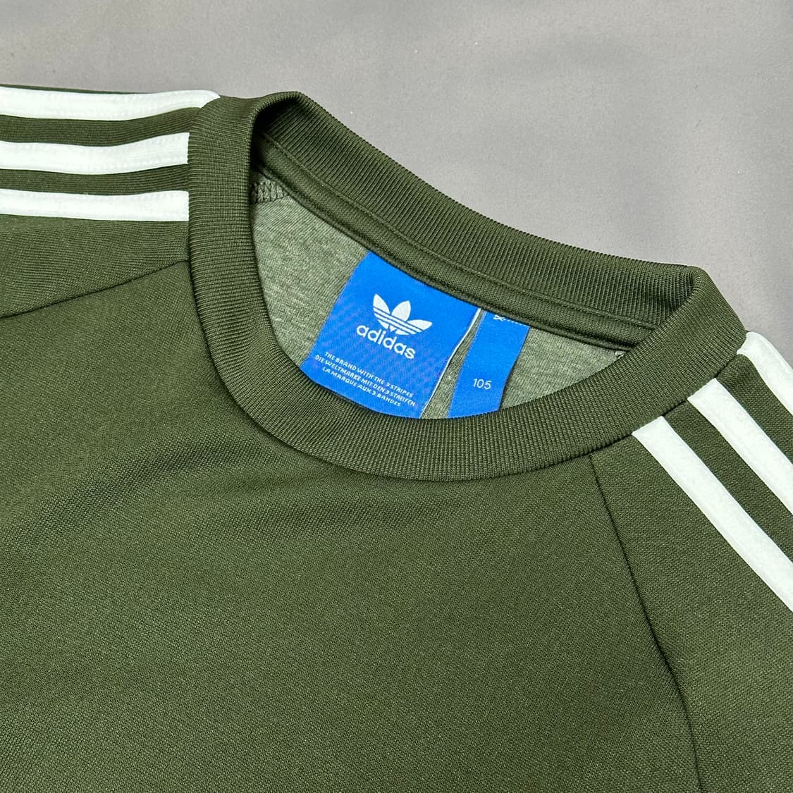 아디다스 슈퍼스타 삼선 카키 맨투맨 105 상품이미지7