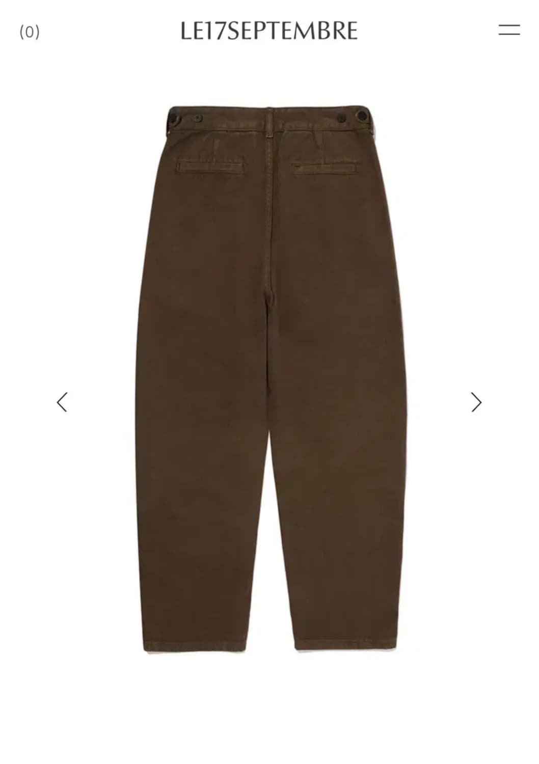 르917 커브 데님팬츠CURVED DENIM PANTS brown 38 상품이미지3