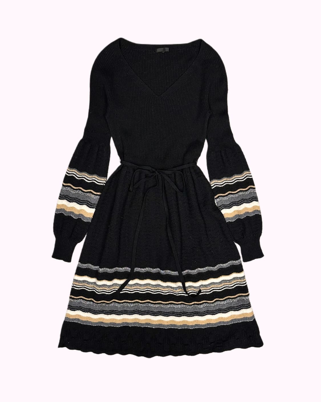 FRAGILE ribbed string knit dress 상품이미지1