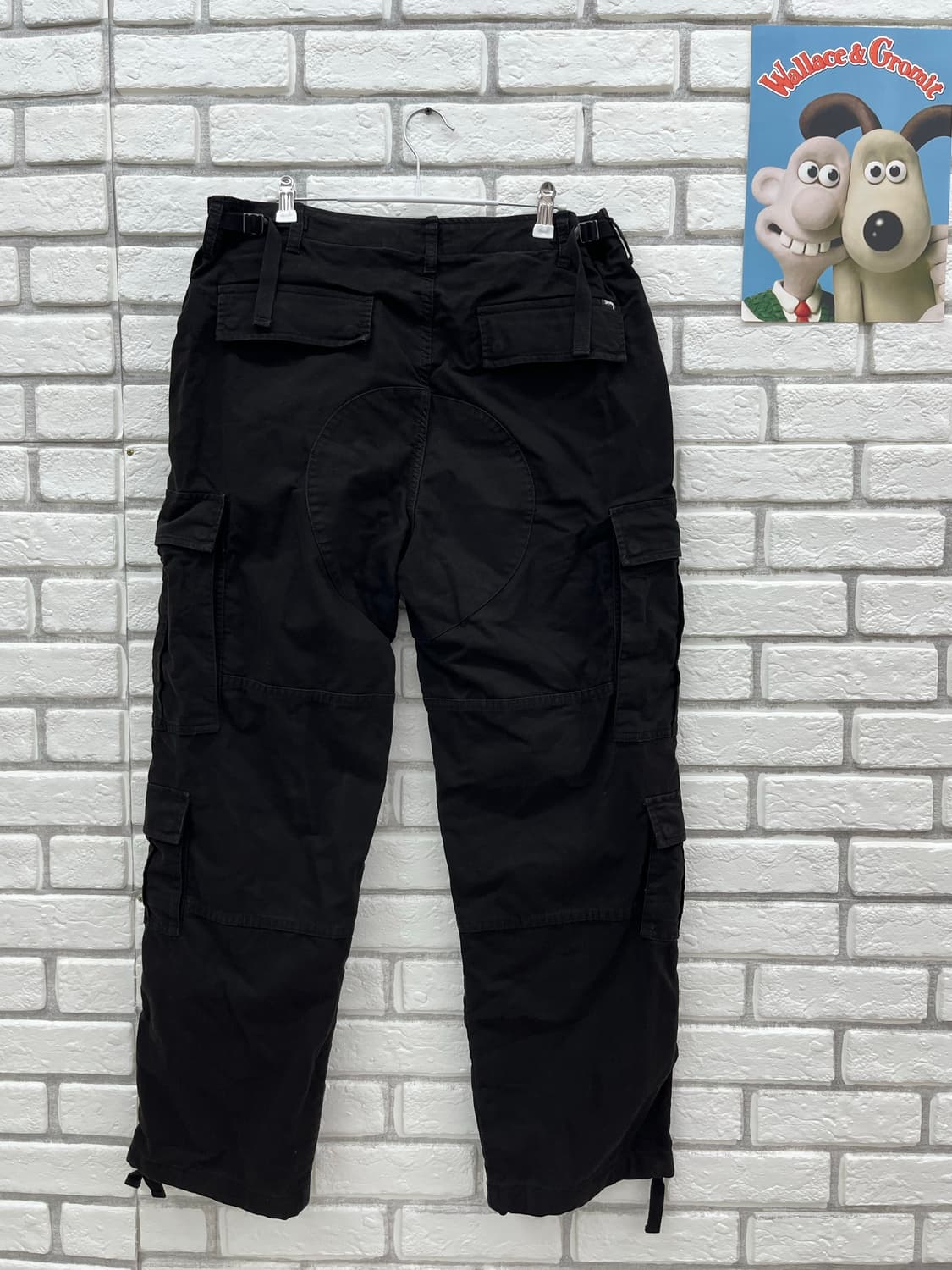 스투시 블랙 카고 바지-32inch 상품이미지5