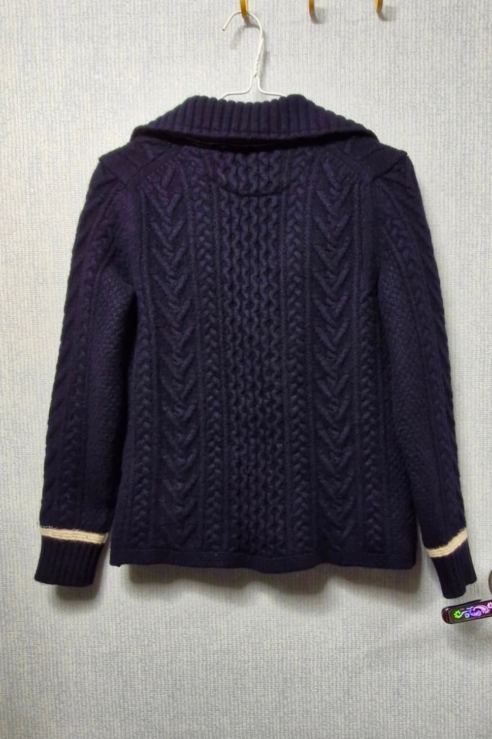 빈폴 여성 카라 가디건 네이비 90 상품이미지7