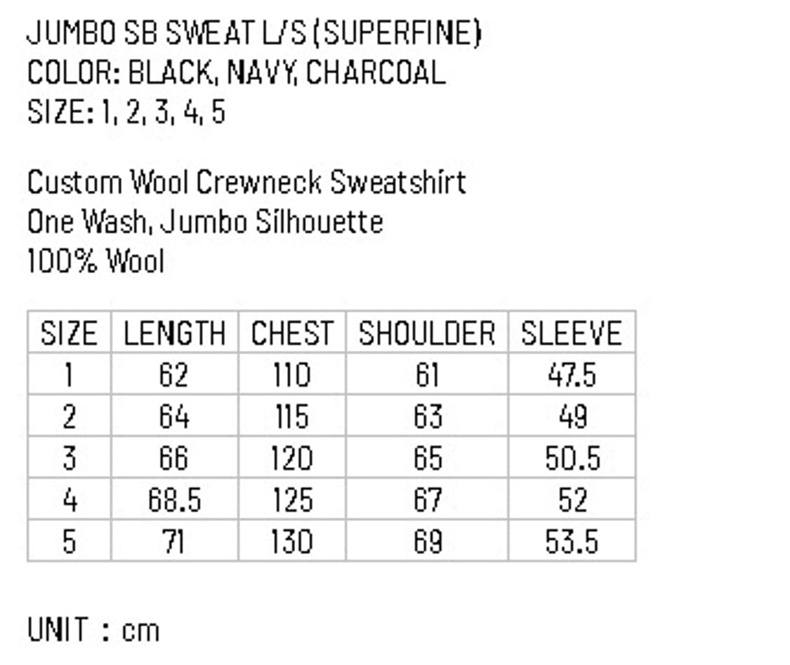 VISVIM JUMBO SB SWEAT L/S (SUPERFINE) 상품이미지3