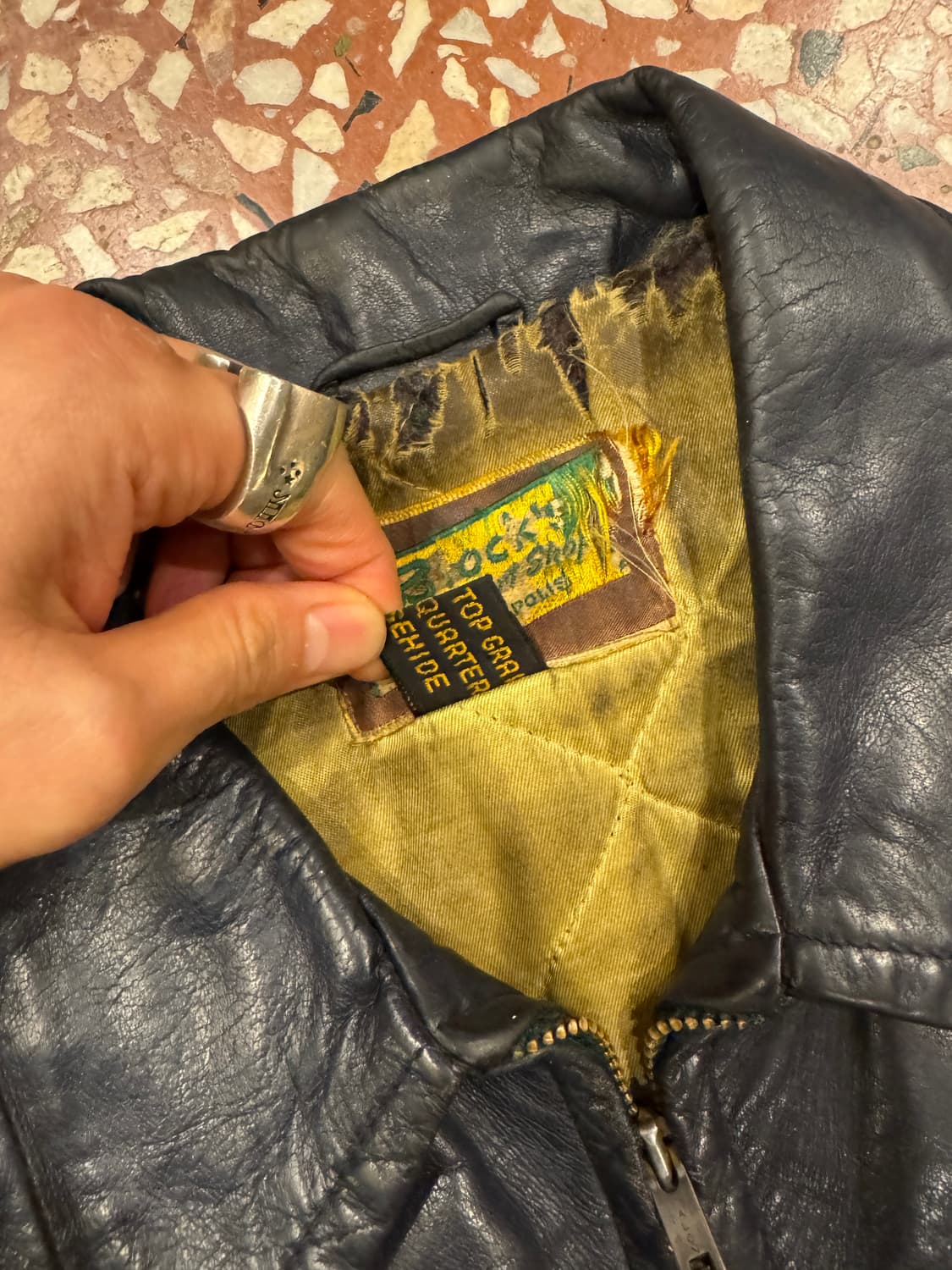 50s Blocks 호스하이드 봄버자켓 (42)y 상품이미지6