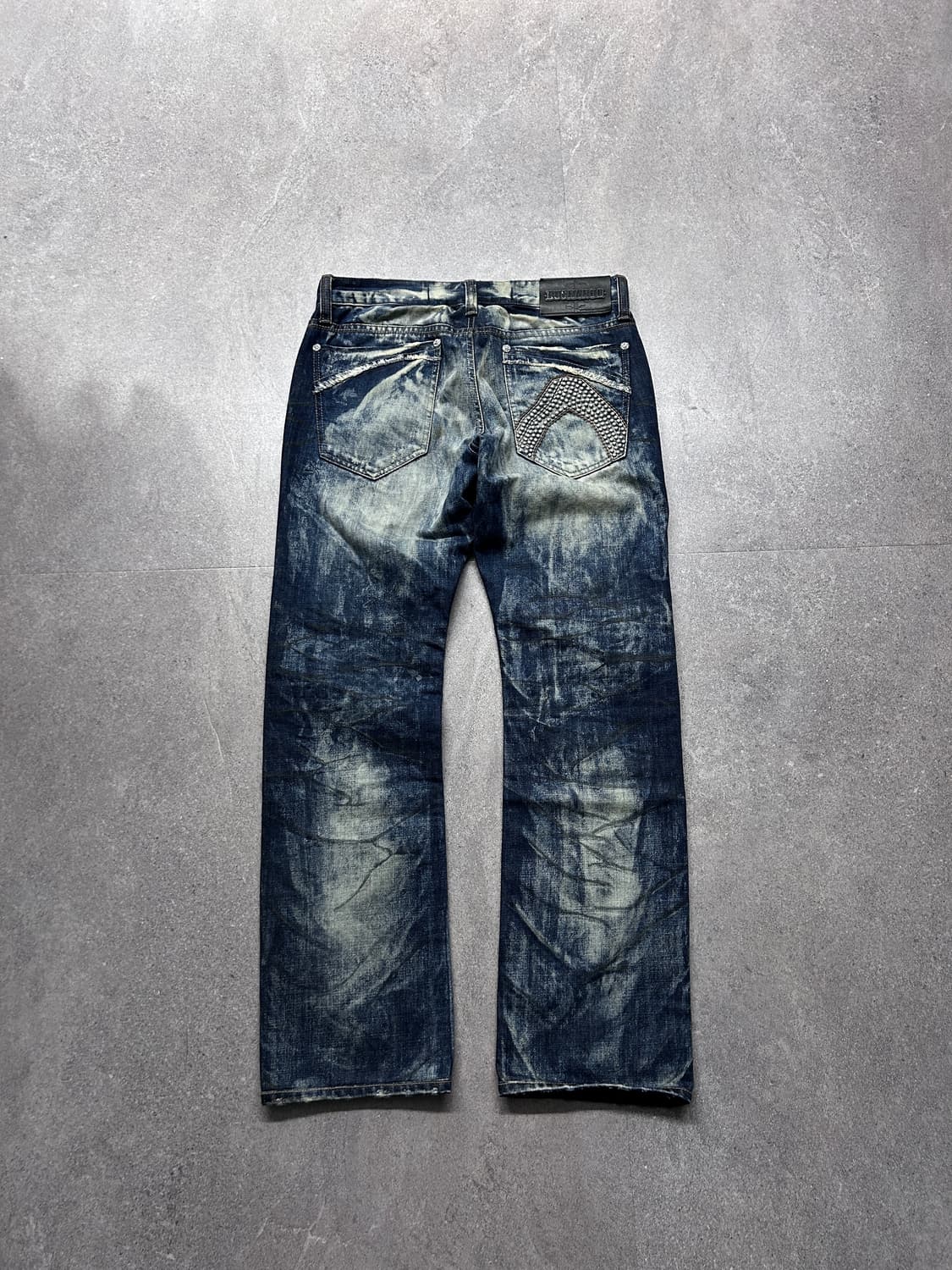 버커루 블리치 워시드 디스트레스드 데님 팬츠 상품이미지7