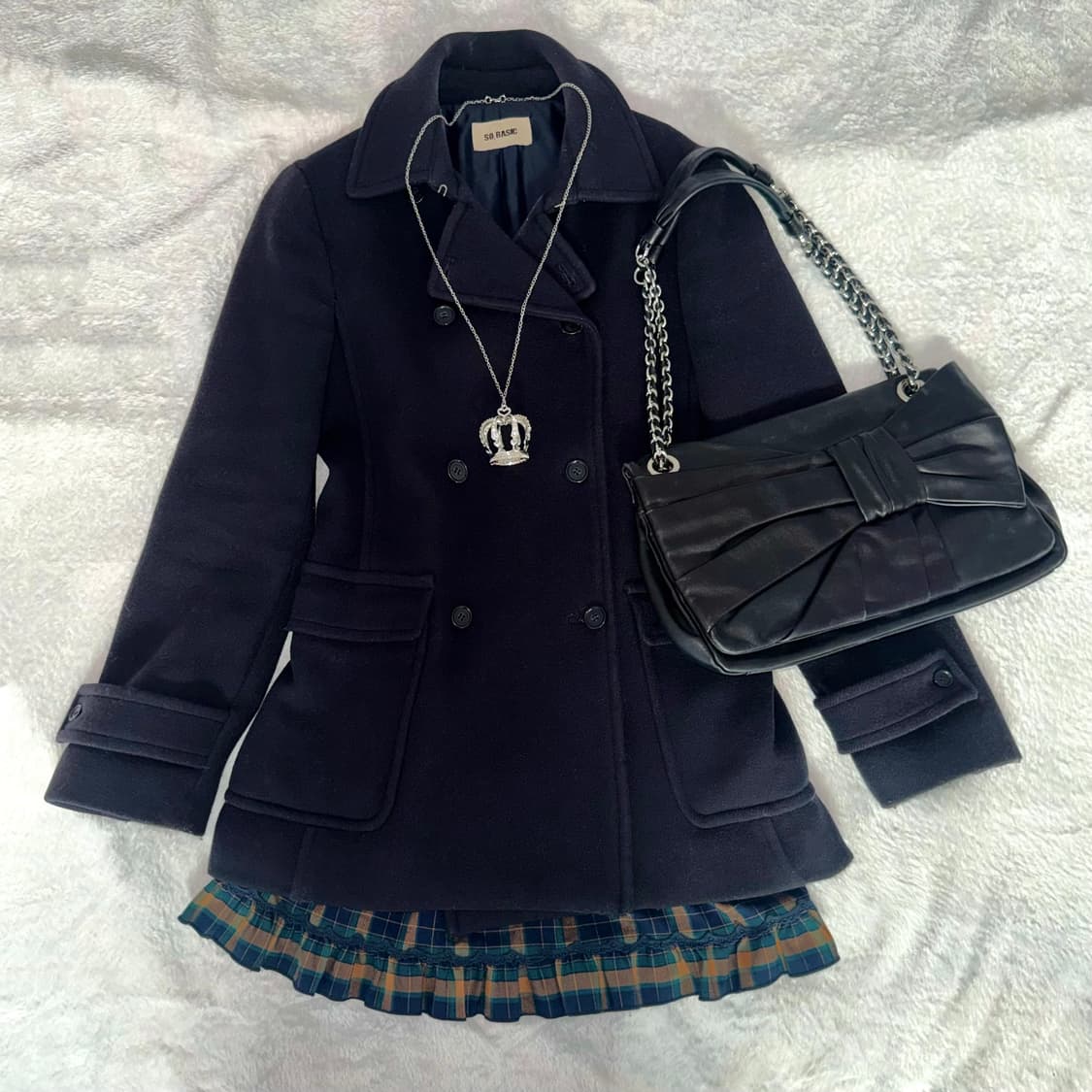 버튼 코트 빈티지 y2k 고딕 고스펑크 모리걸 갸루 대장템 핀터 공겜여주 상품이미지1