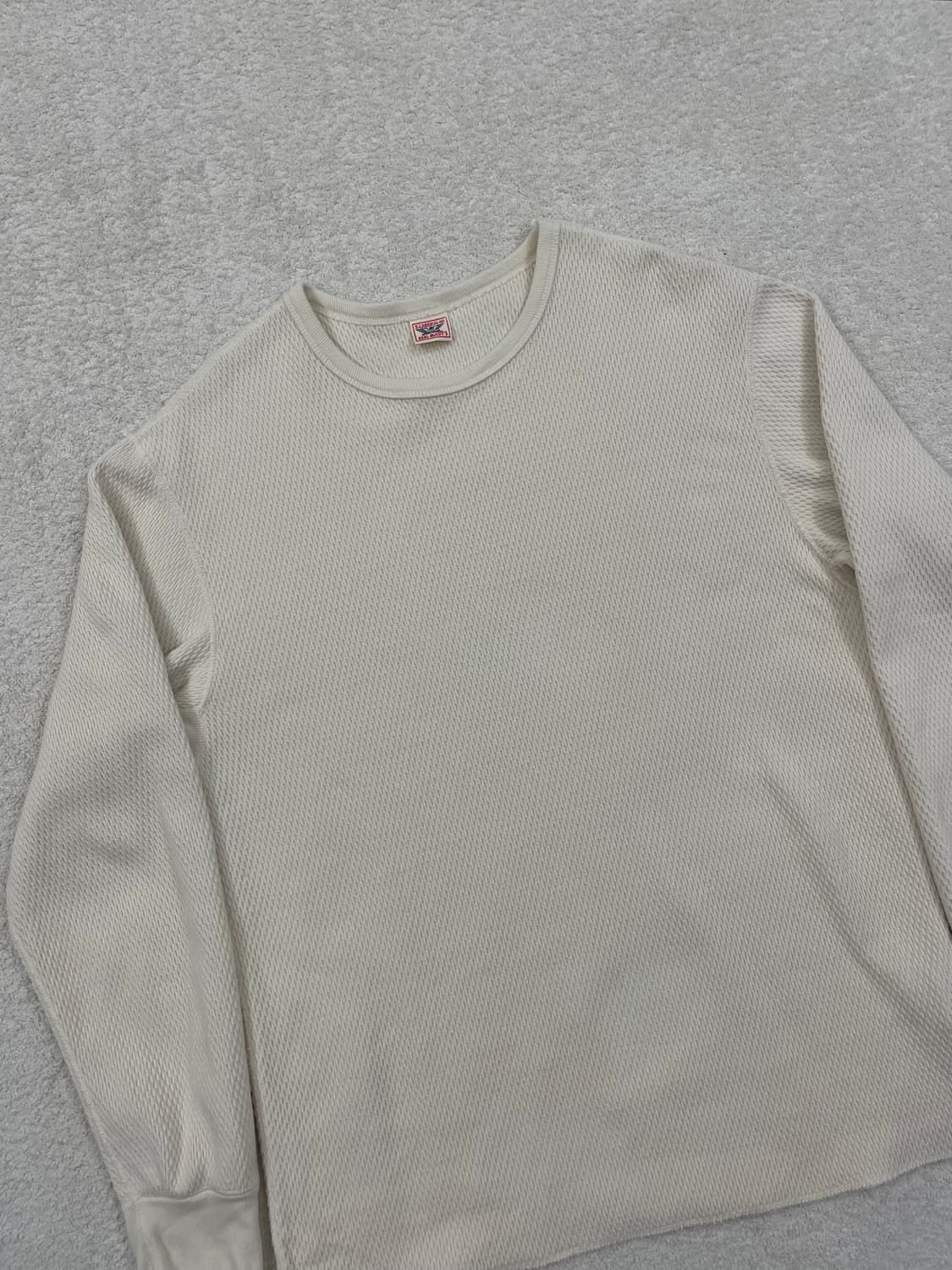 25FW 리얼맥코이 와플 써멀 롱슬리브 밀크 [XL] 상품이미지1