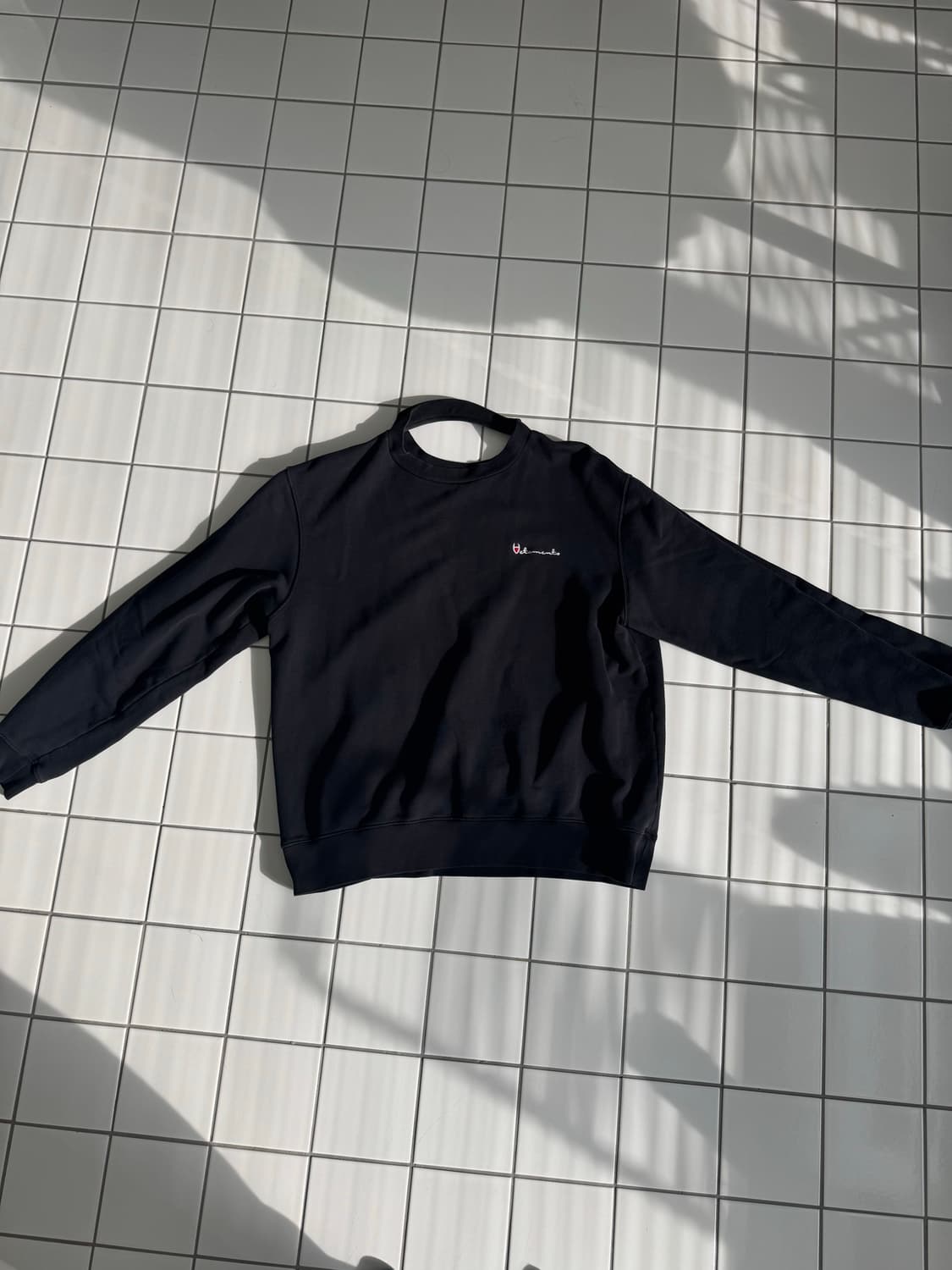 Vetements champion 콜라보 블랙 맨투맨 상품이미지1