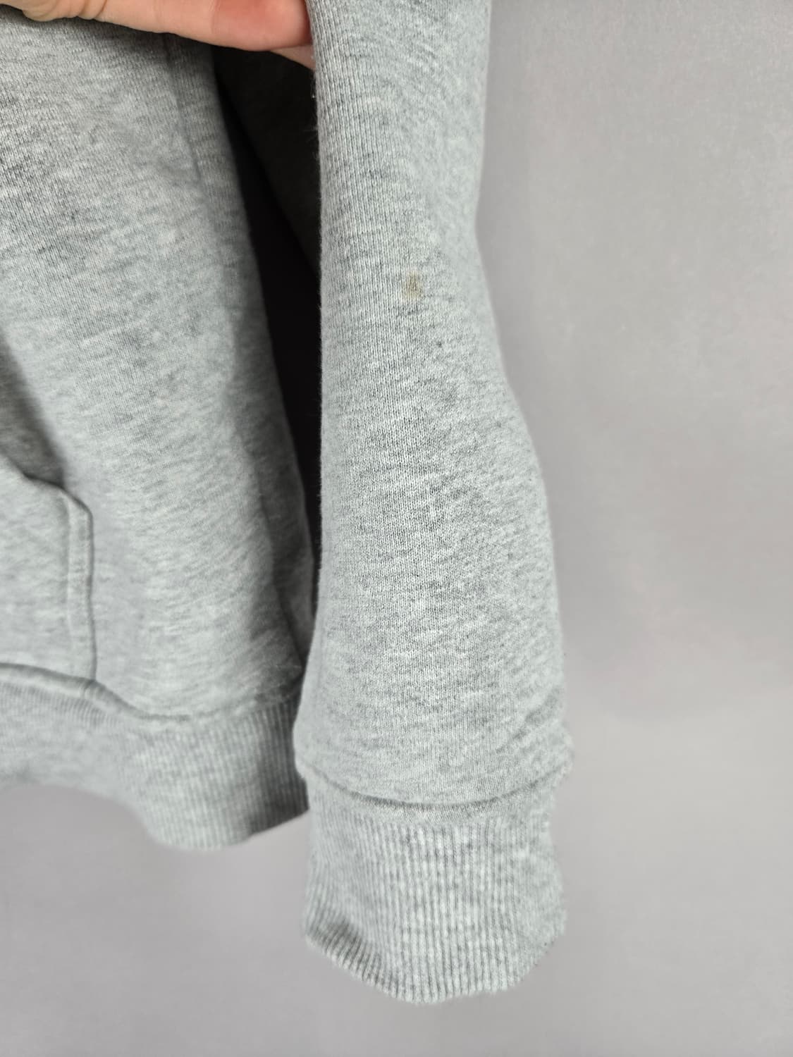 [무료배송]노스페이스 90 여성 기모 후드티 후드 티셔츠 회색 상품이미지6