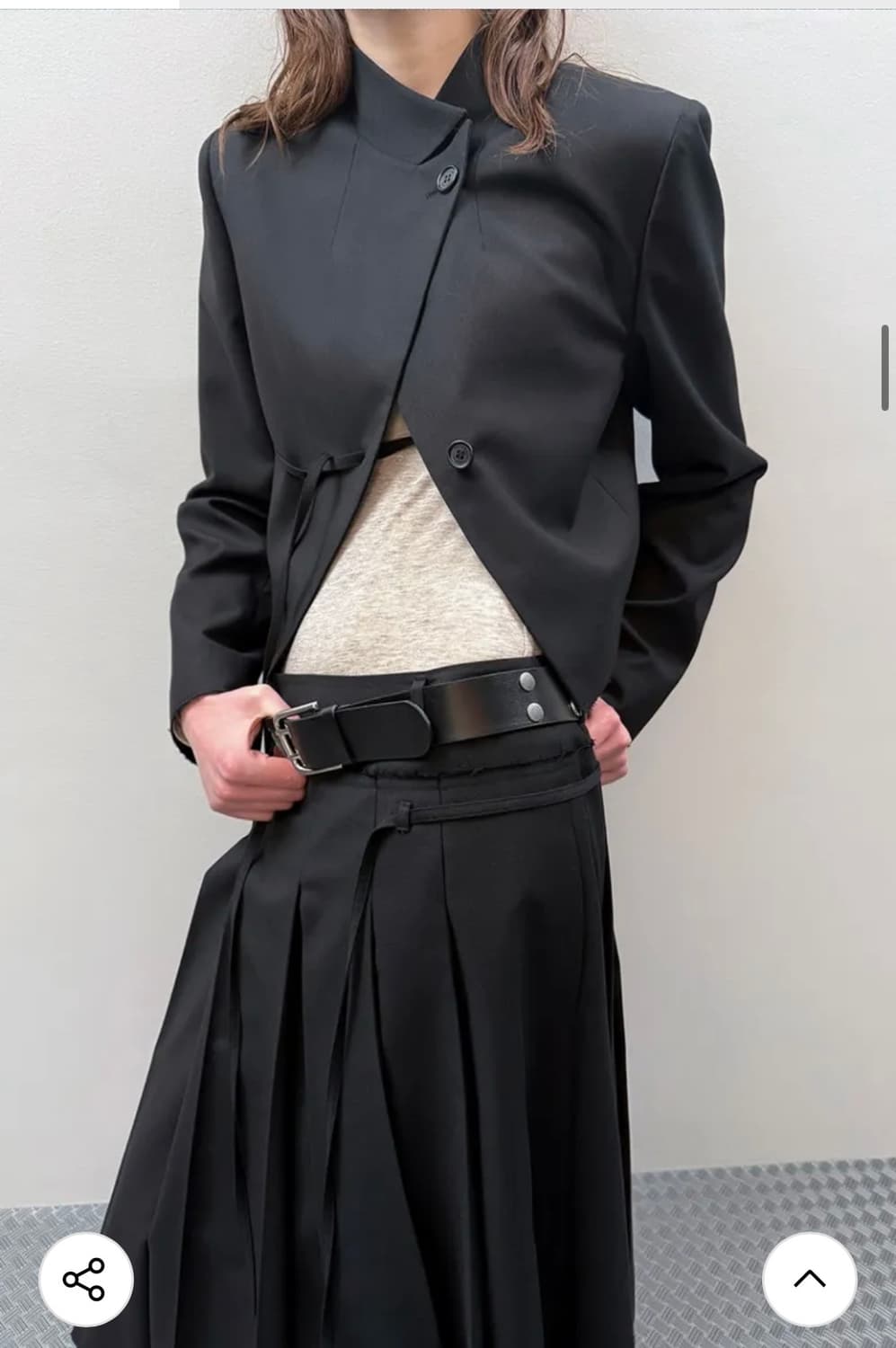 다이애그널 DIAGONAL STRAP JACKET (black) 상품이미지2