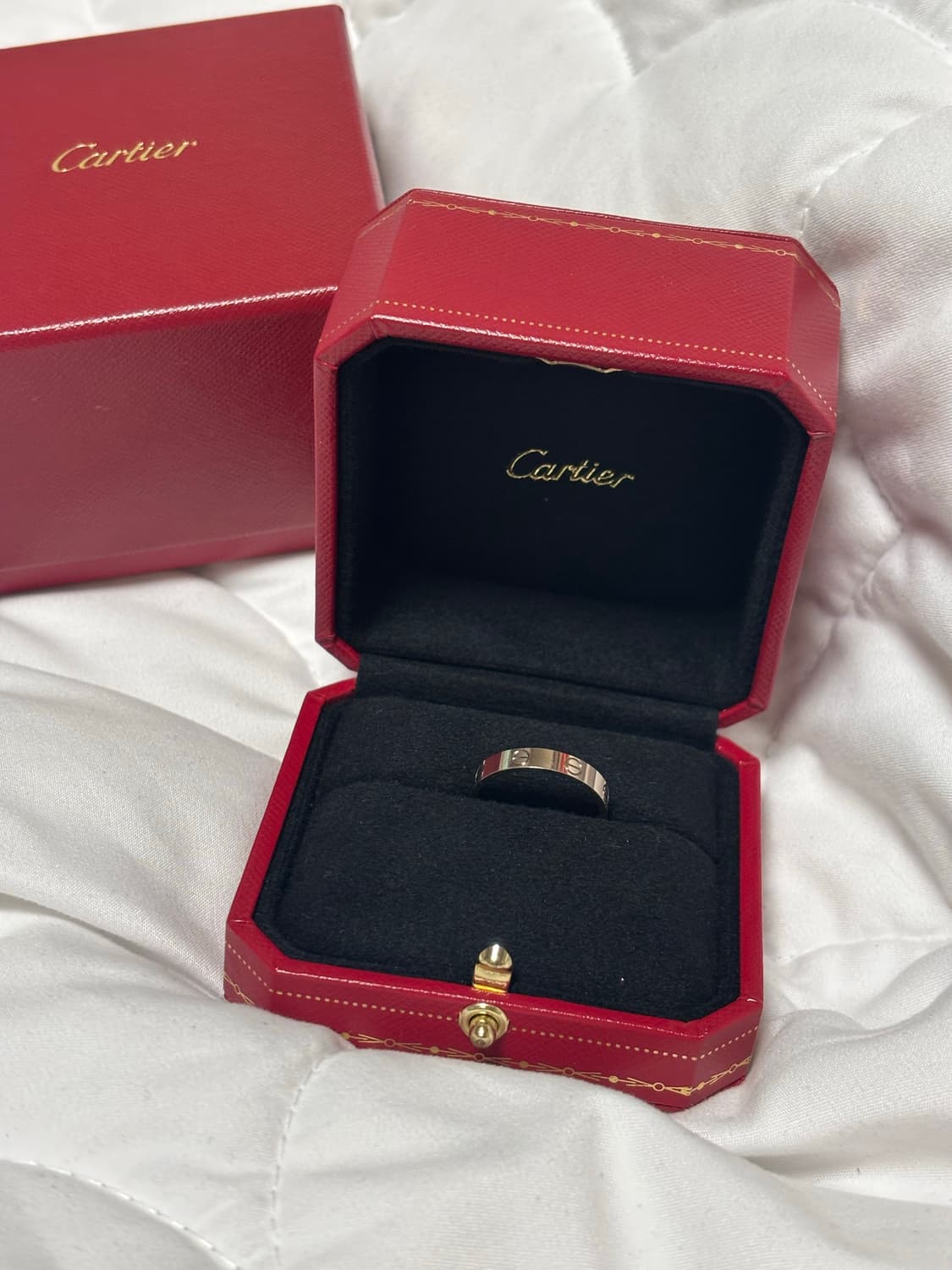 까르띠에 미니 러브링 화이트골드 17호 상품이미지1