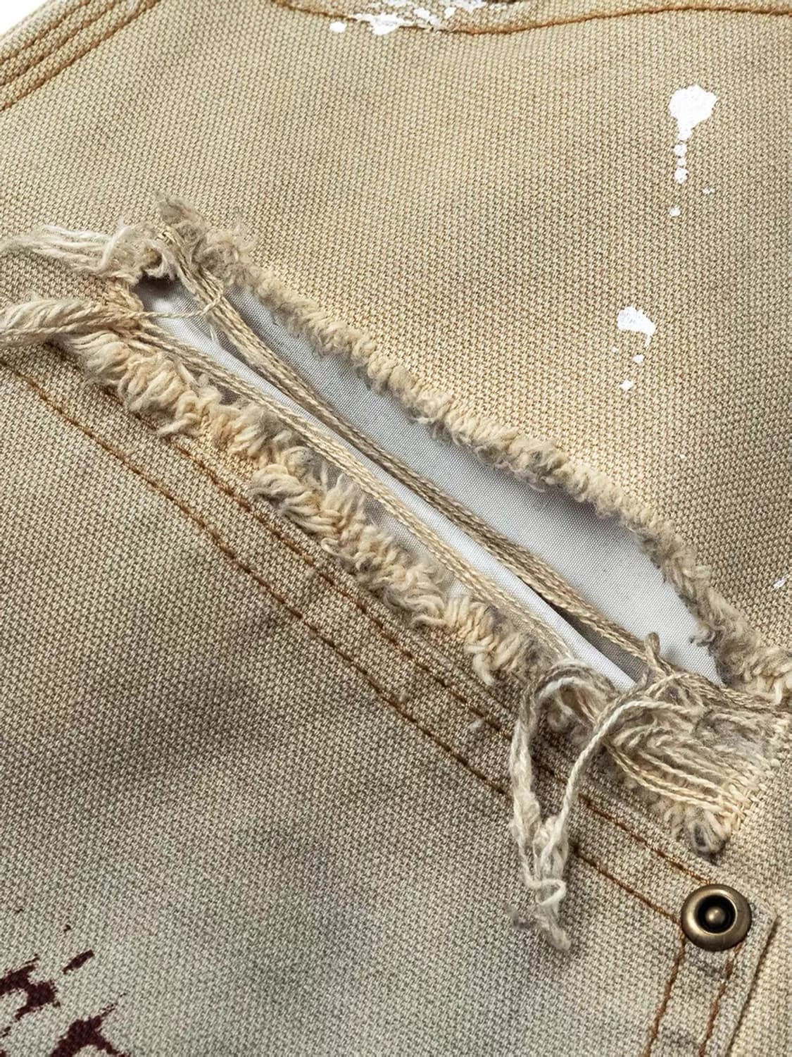 Vintage mood double knee dirty pants 상품이미지9