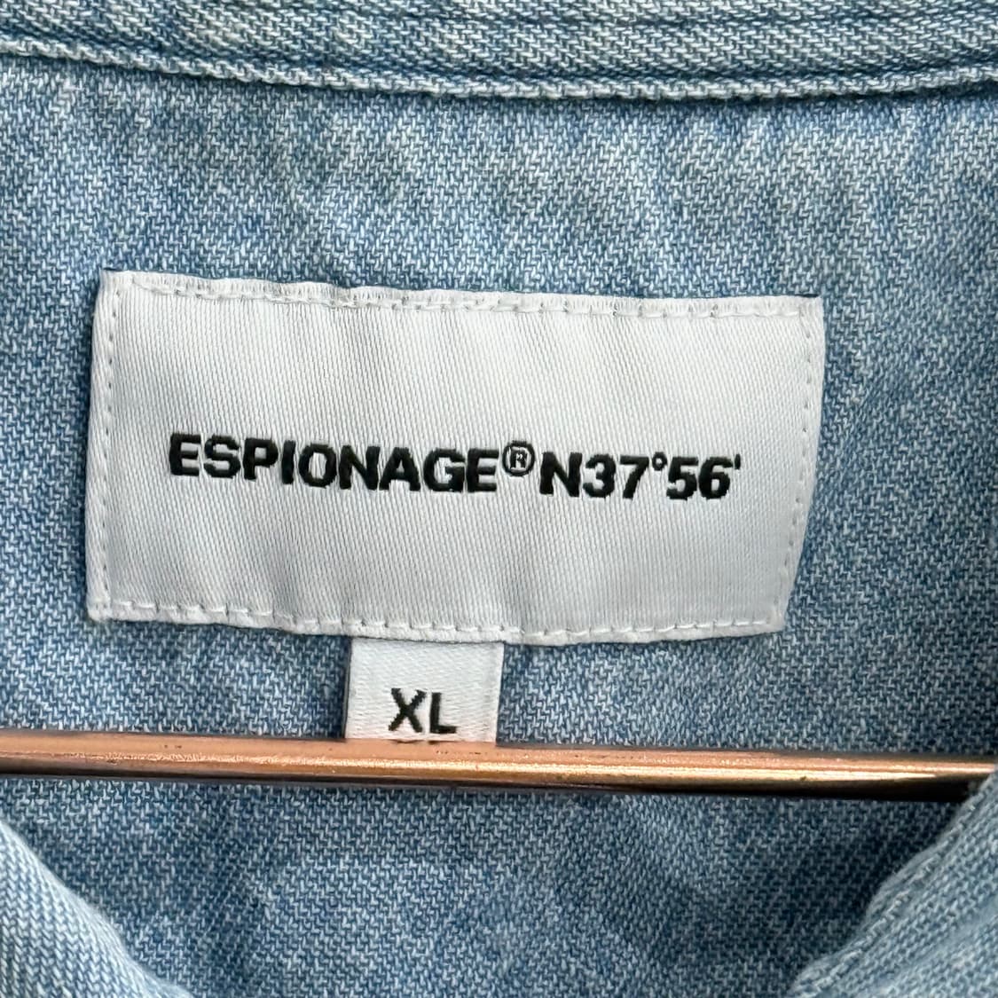 에스피오나지 데님 반팔 셔츠 XL 상품이미지2