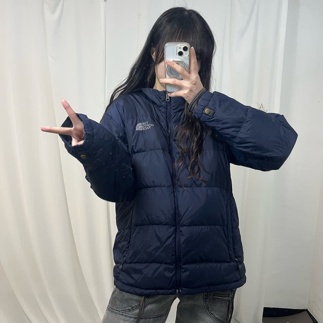 The North Face Navy 600 Down Padding  상품이미지2