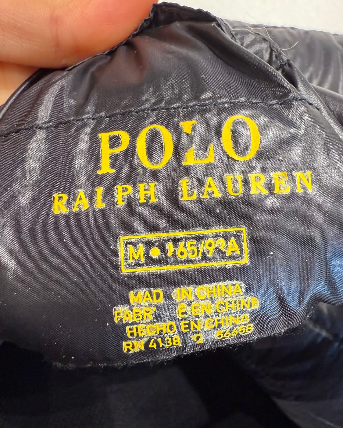 폴로 랄프로렌 블랙 덕다운 자켓  사이즈 M  상품이미지8