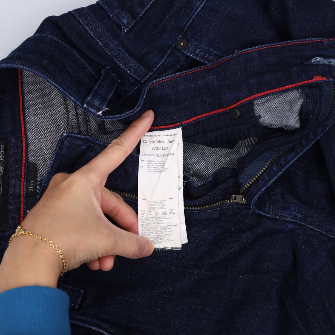 [W32 L34] 캘빈클라인 슬림핏 데님팬츠 0105H2 상품이미지5