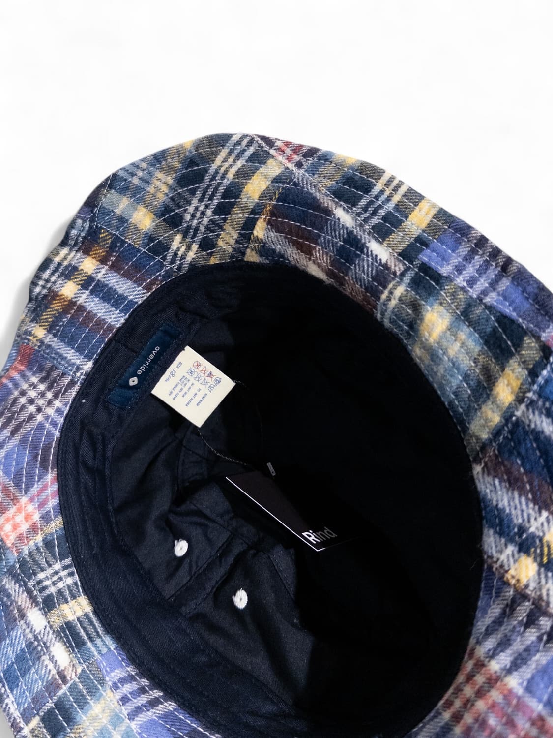 Override Patchwork Madras Bucket Hat 상품이미지4