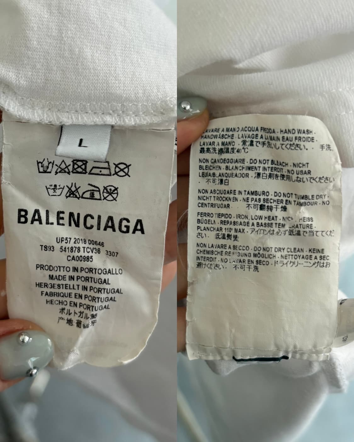 Balenciaga 발렌시아가 화이트 WFP 롱슬리브 티셔츠 상품이미지6