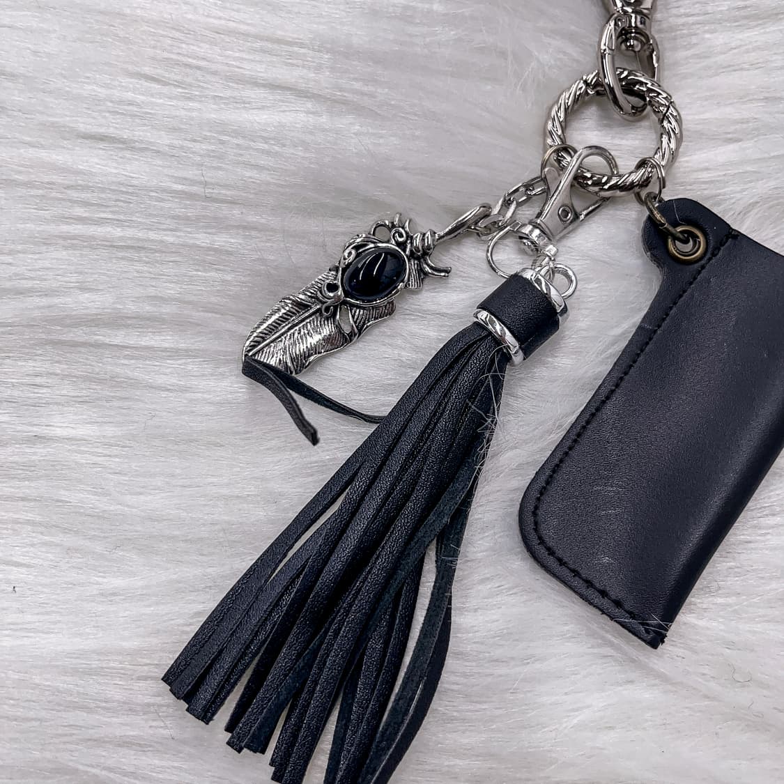 Vintage Lighter Case Keyring (블랙) 상품이미지5