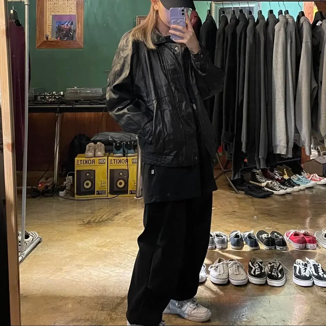 빈티지 가죽자켓 상품이미지1