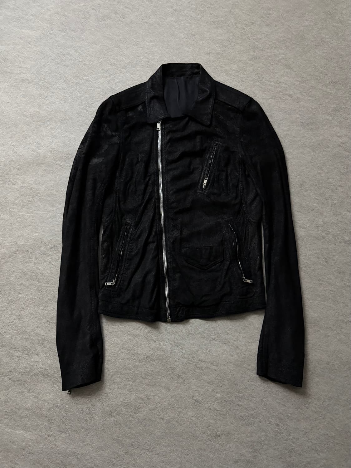 릭오웬스 바이커 스투지 램스킨 자켓 상품이미지2