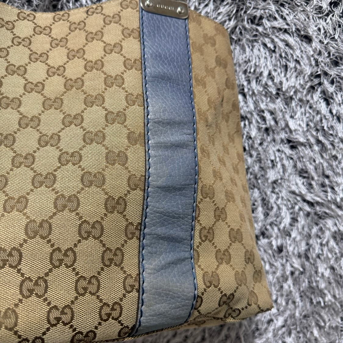 구찌 GG 캔버스 뱀부 숄더백 상품이미지7