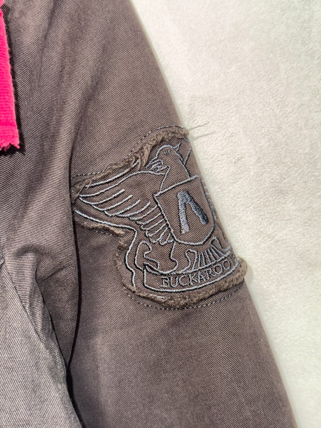 Buckaroo charcoal pink belted coat ops 상품이미지7