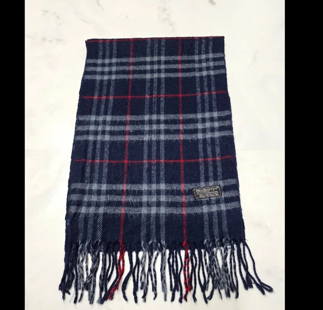버버리 네이비 노바체크 램스울 머플러 상품이미지5