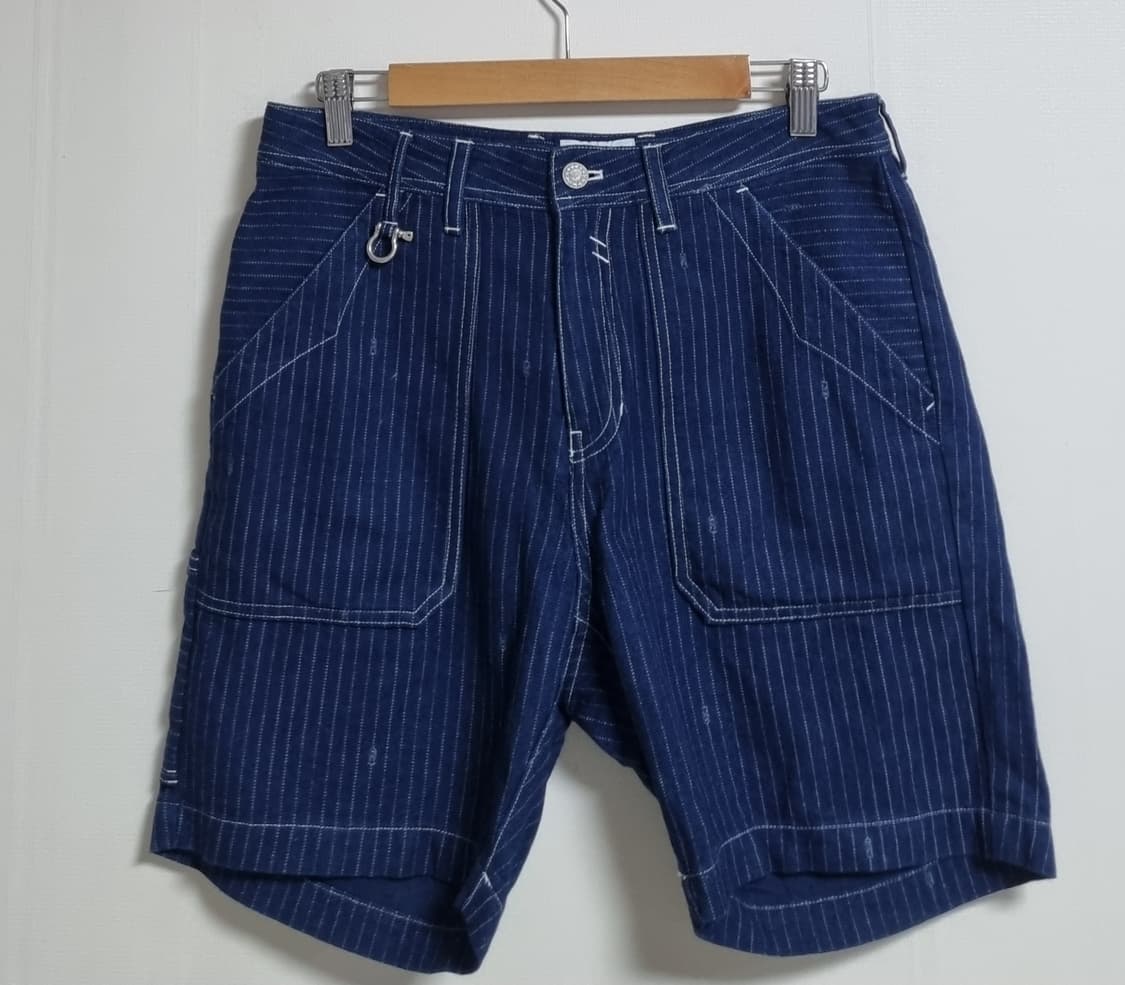 M (30) 에스피오니지 데님컬러 코튼100% 반바지 상품이미지1