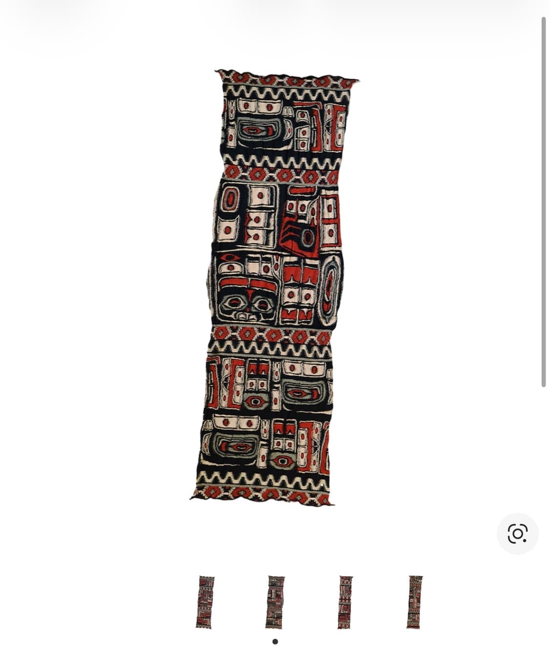 캐피탈 펠티드 울 알래스카 레이븐 스카프 레드 kapital 상품이미지1