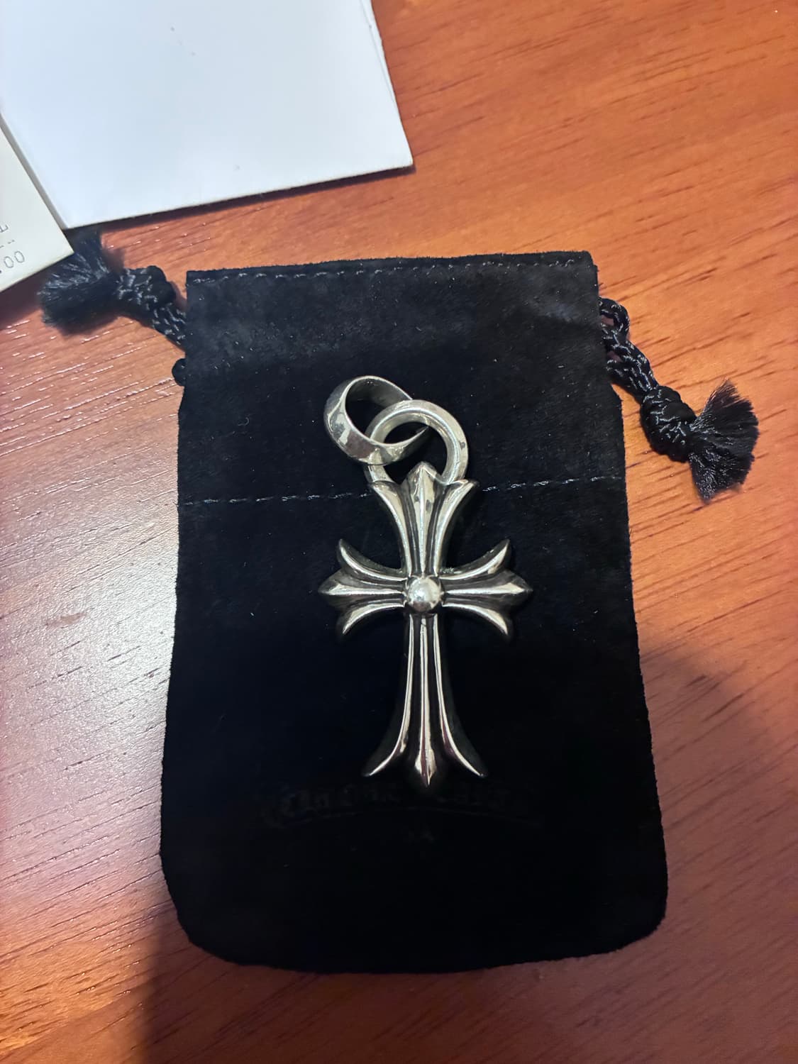 크롬하츠 페이퍼체인 24인치 스몰크로스 with 베일  상품이미지3