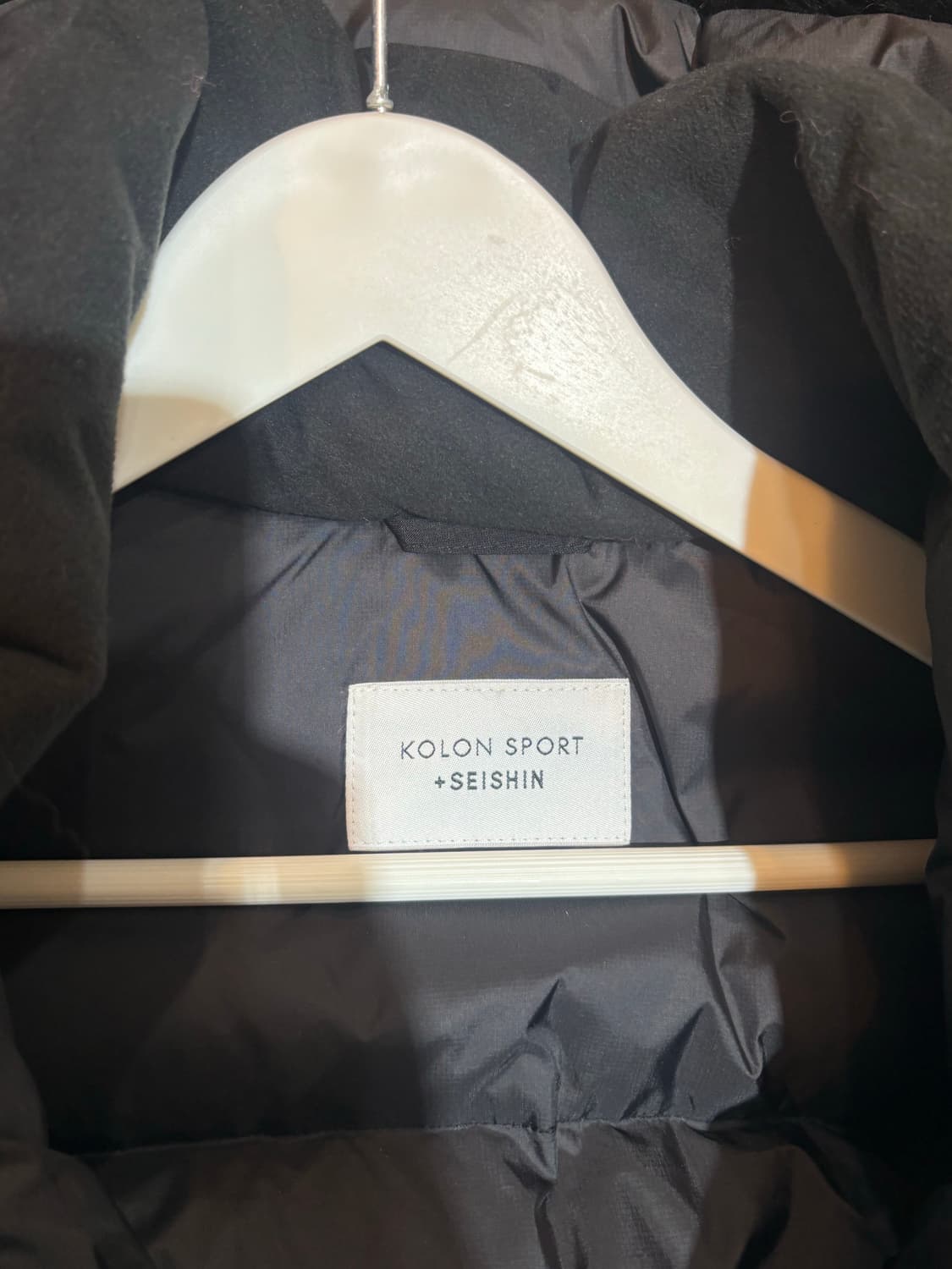 코오롱스포츠&세이신 구스다운 롱패딩 블랙 90사이즈 상품이미지6