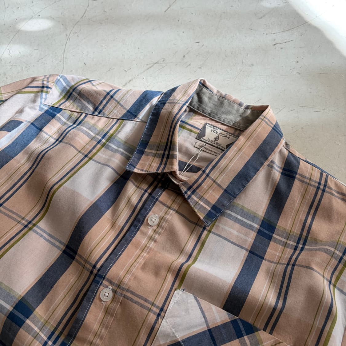 Volcom 볼컴 빈티지 체크셔츠 M 상품이미지5