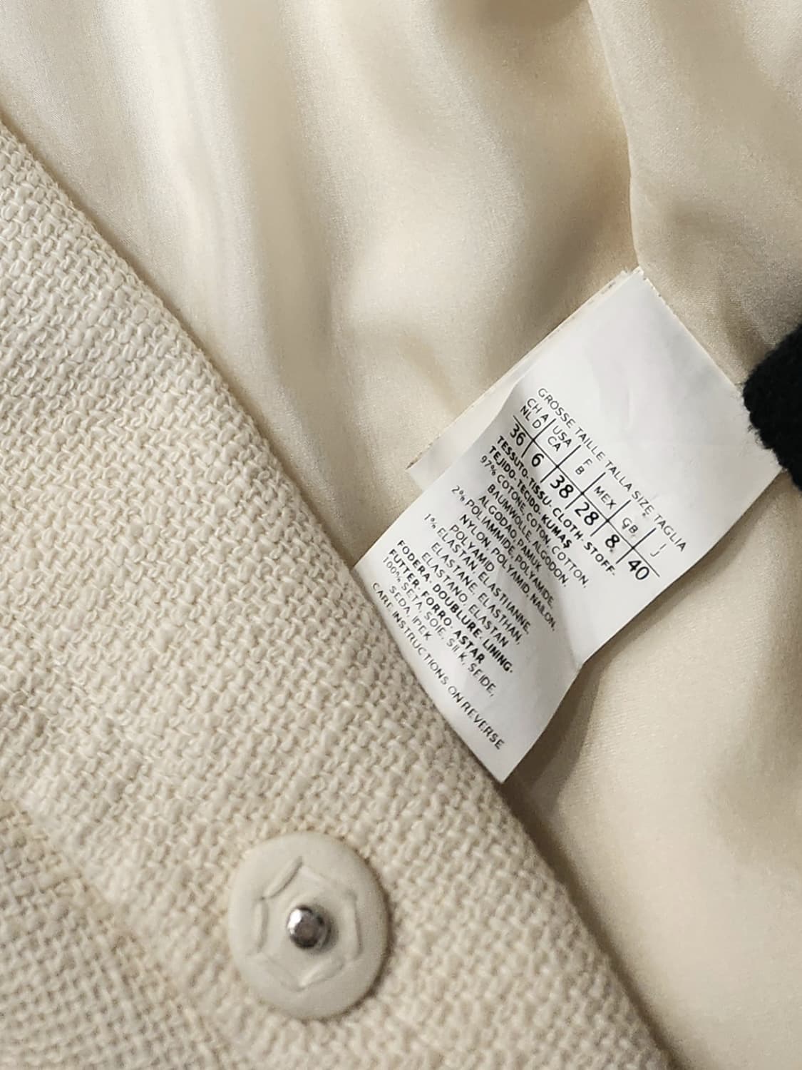 막스마라 아이보리 여성 트위드 코트 상품이미지9