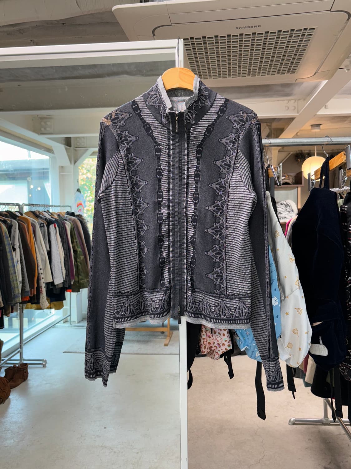 히로코 비스 니트 집업 자켓 상품이미지5