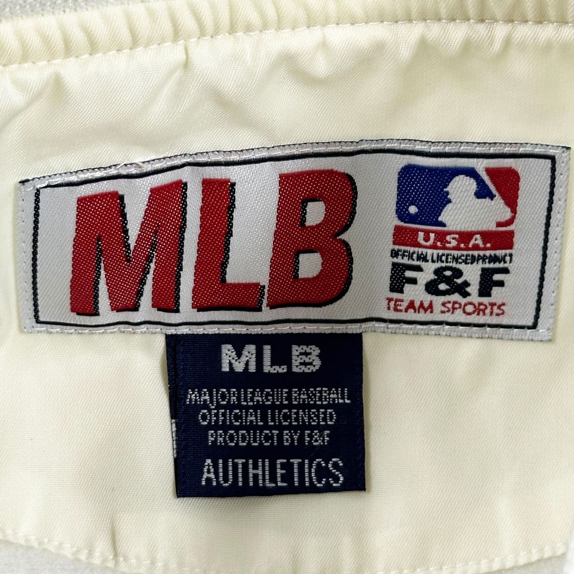 MLB 올드 아카이브 오클랜드 야구자켓 바시티자켓 M 상품이미지7