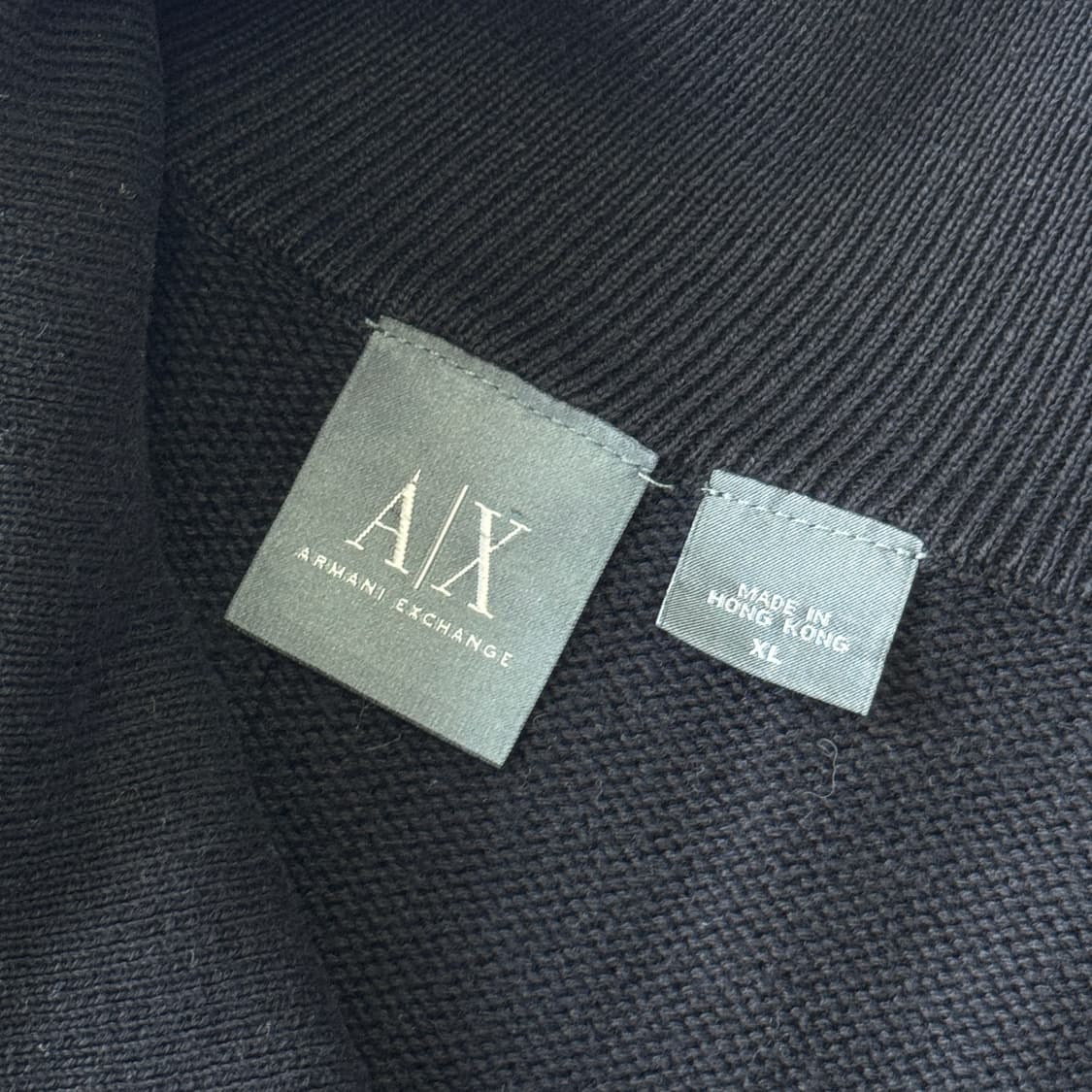아르마니 익스체인지 사선 지퍼 카라 니트 XL 상품이미지5