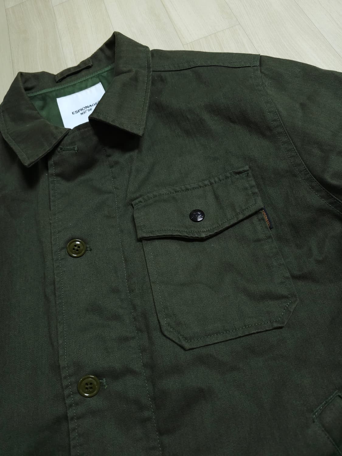 ​[XL] 에스피오나지 올리브 코튼 캔버스 필드 자켓 상품이미지3